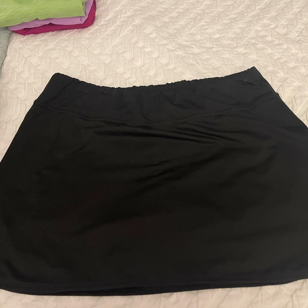 Lija Black Tennis Pickleball Run Athletic Skort Size Large